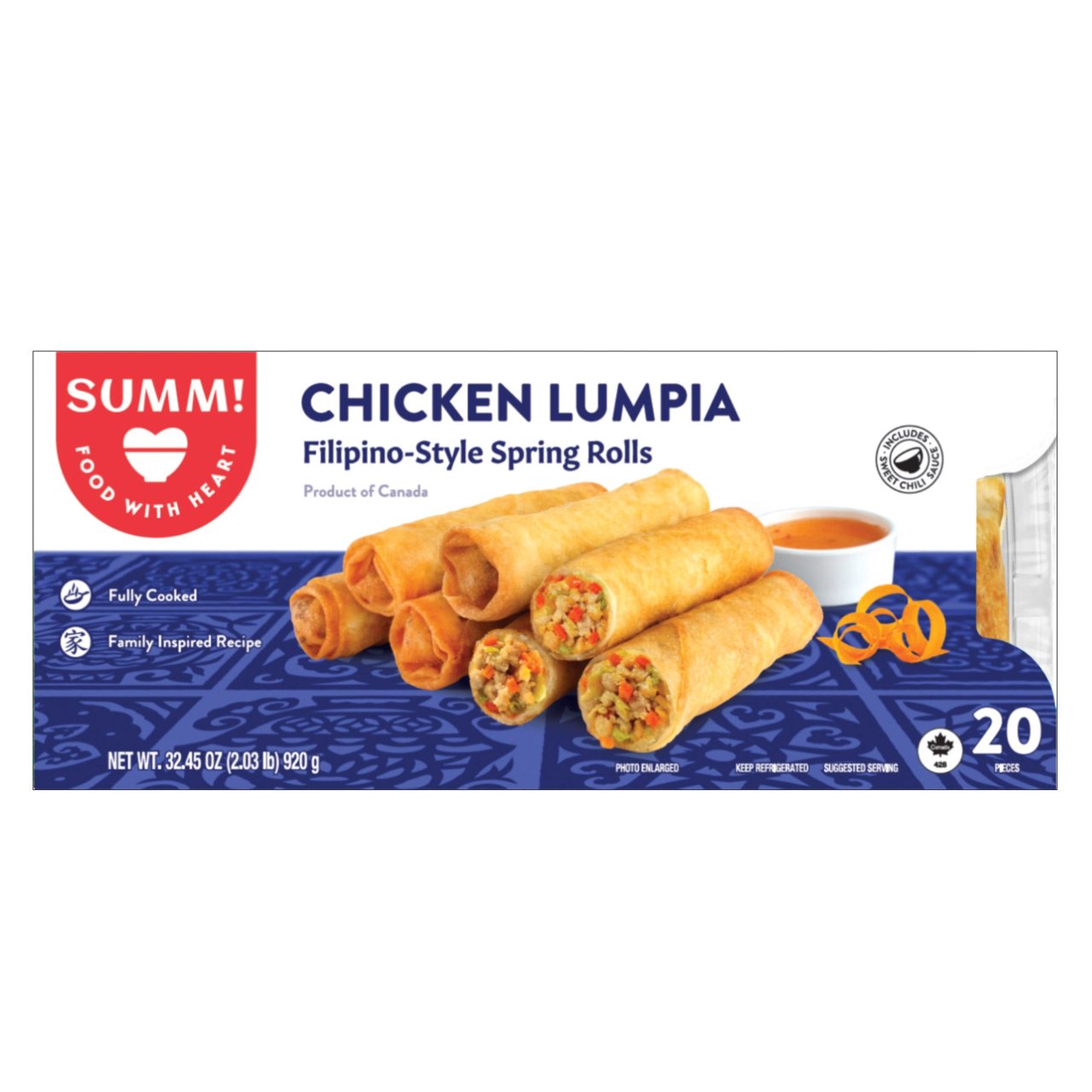 SUMM! Chicken Lumpia Filipino-Style Spring Rolls 32.45 oz