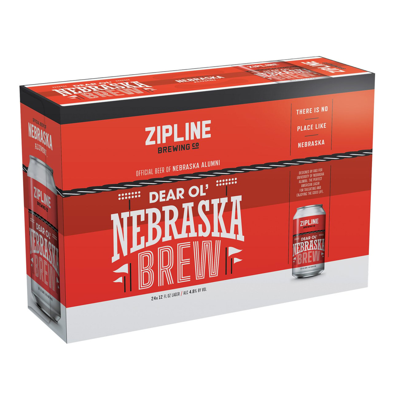 Zipline Brewing Dear Old Nebraska Brew 24/12oz Cans - Image 1