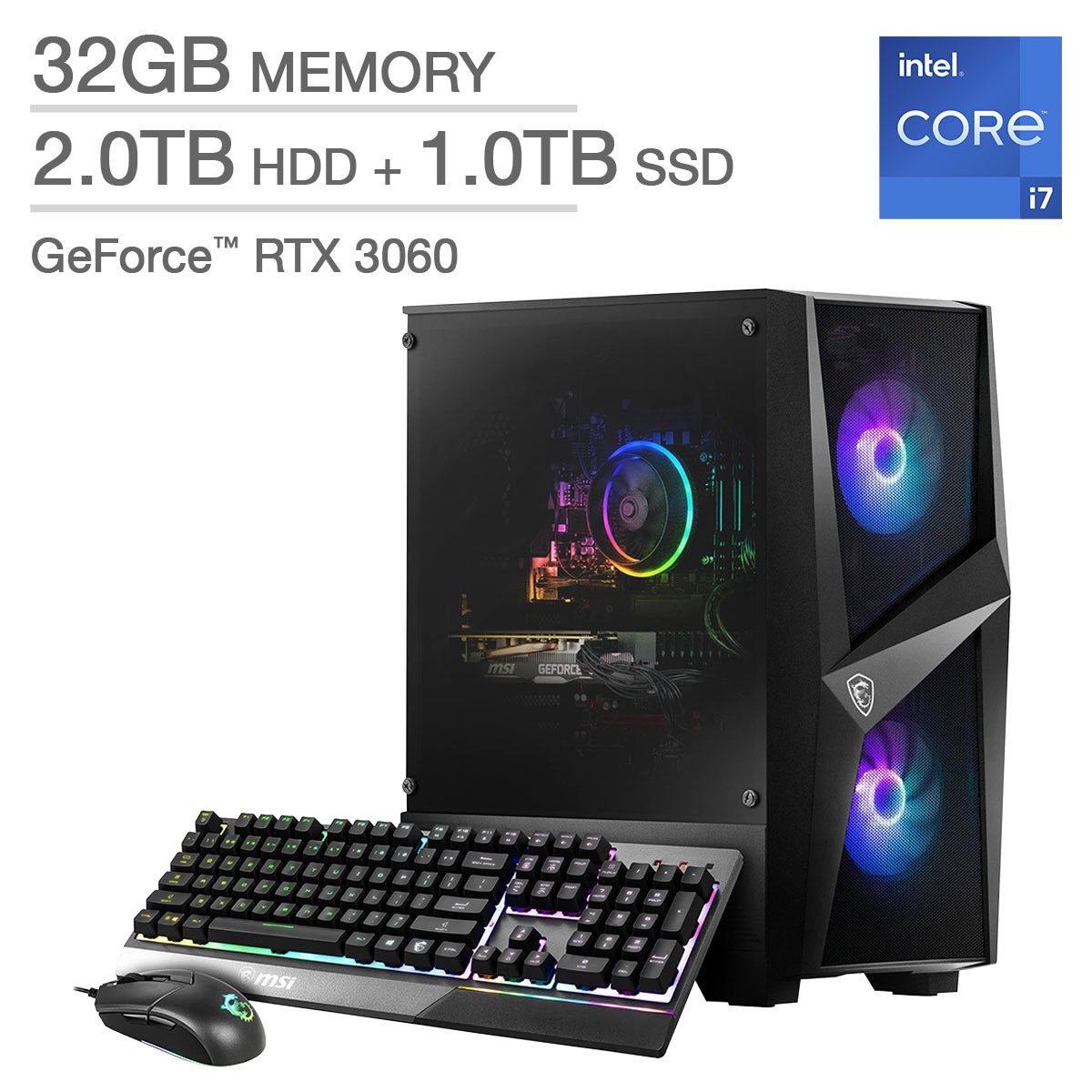 MSI Codex R 12TC-059U Gaming Desktop with 12GB Graphics Card