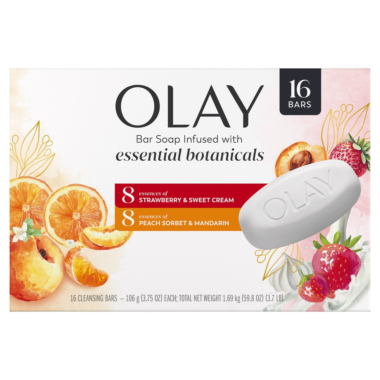Olay Essential Botanical Bar Soap 16ct - 3.75oz - Image 1