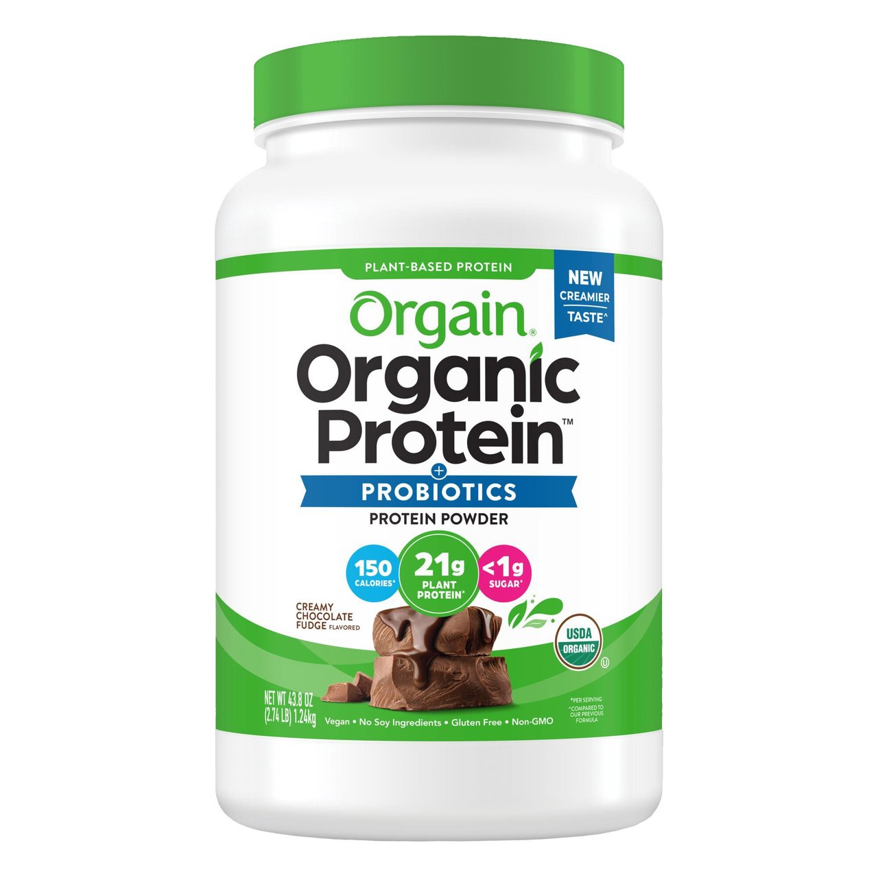 Orgain Organic Protein Powder, 2.74 lbs - Image 1