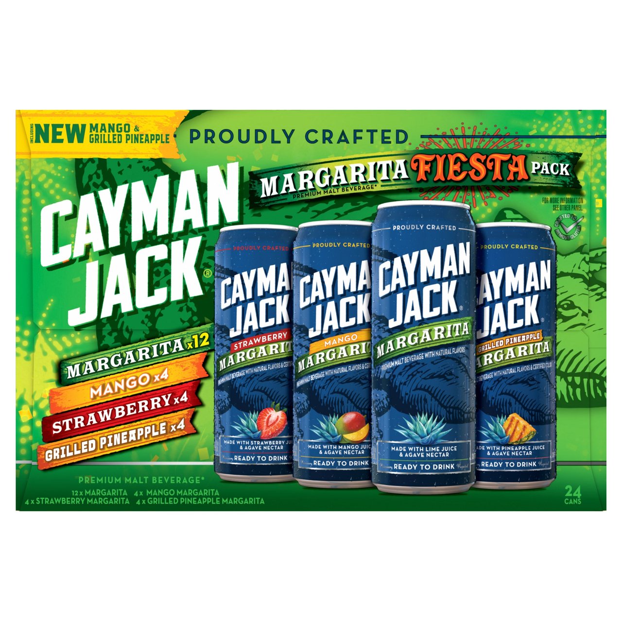 Cayman Jack Margarita Variety 24/12 oz Cans