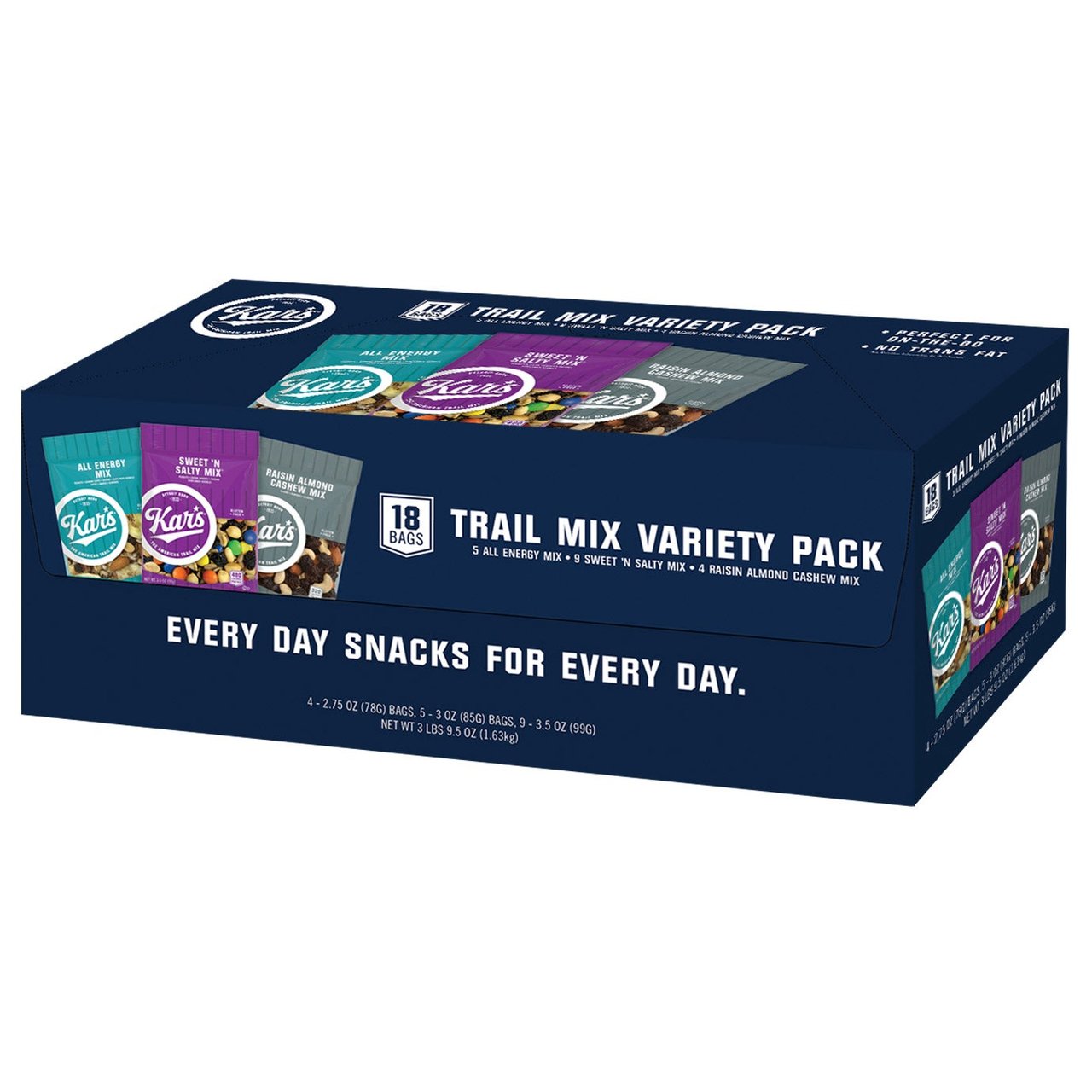 Kar's Trail Mix Variety Pack, 18 ct / 3.5 oz - Image 1