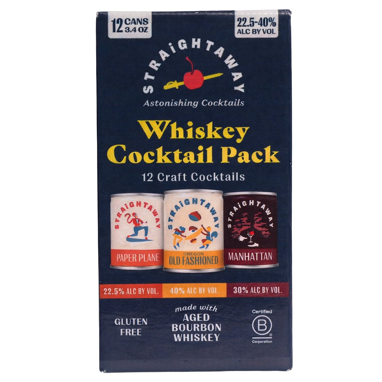 Straightaway Whiskey Variety Pack Portland 12/100mL
