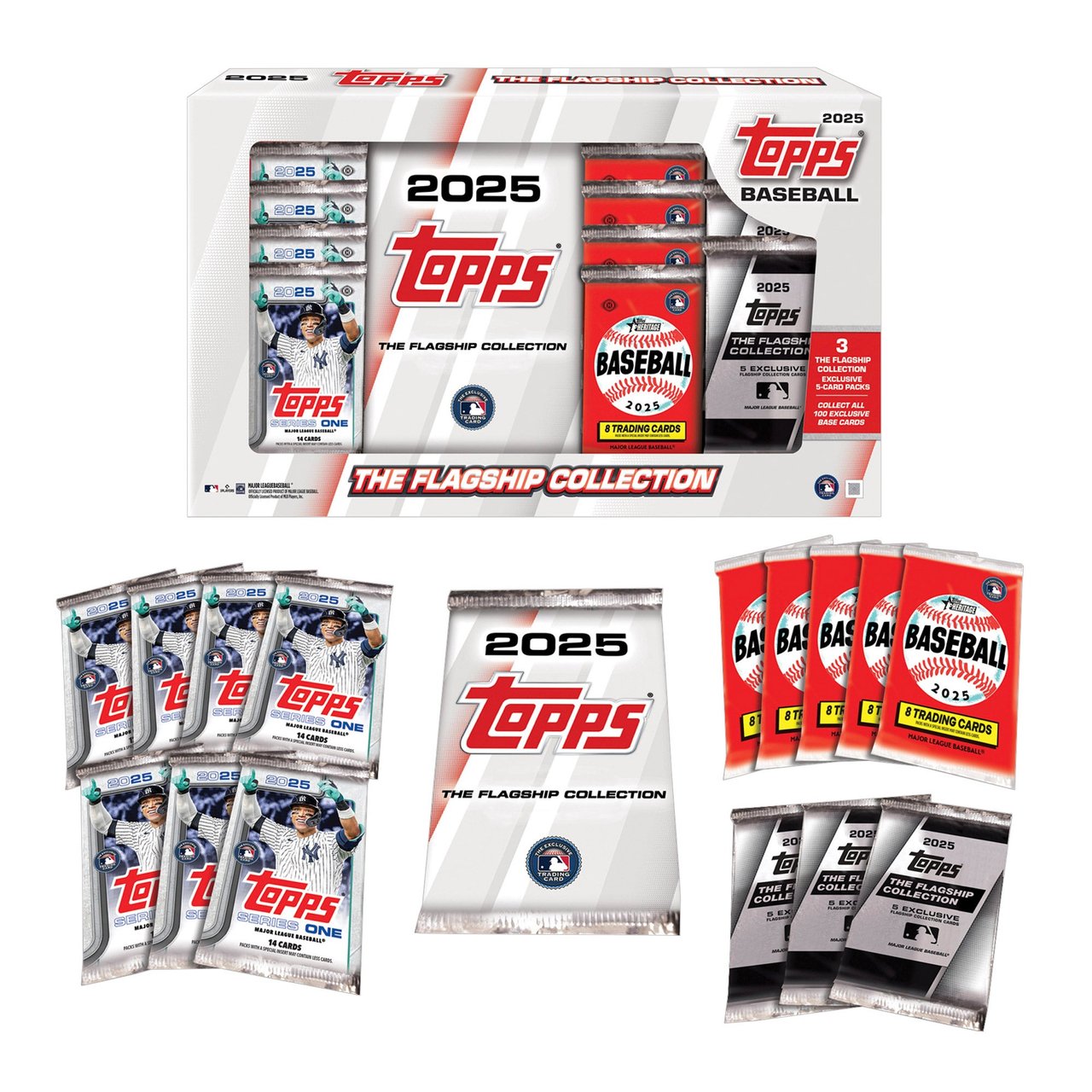 2025 Topps Baseball Flagship Collection Series 1 + Heritage - Image 1
