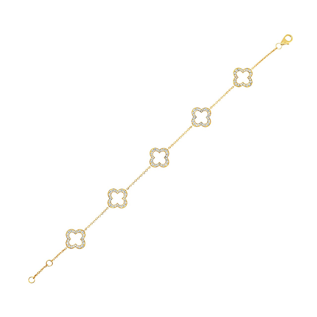 14kt Yellow Gold VS2 I 1.00 ctw Round Diamond Bracelet - Image 1