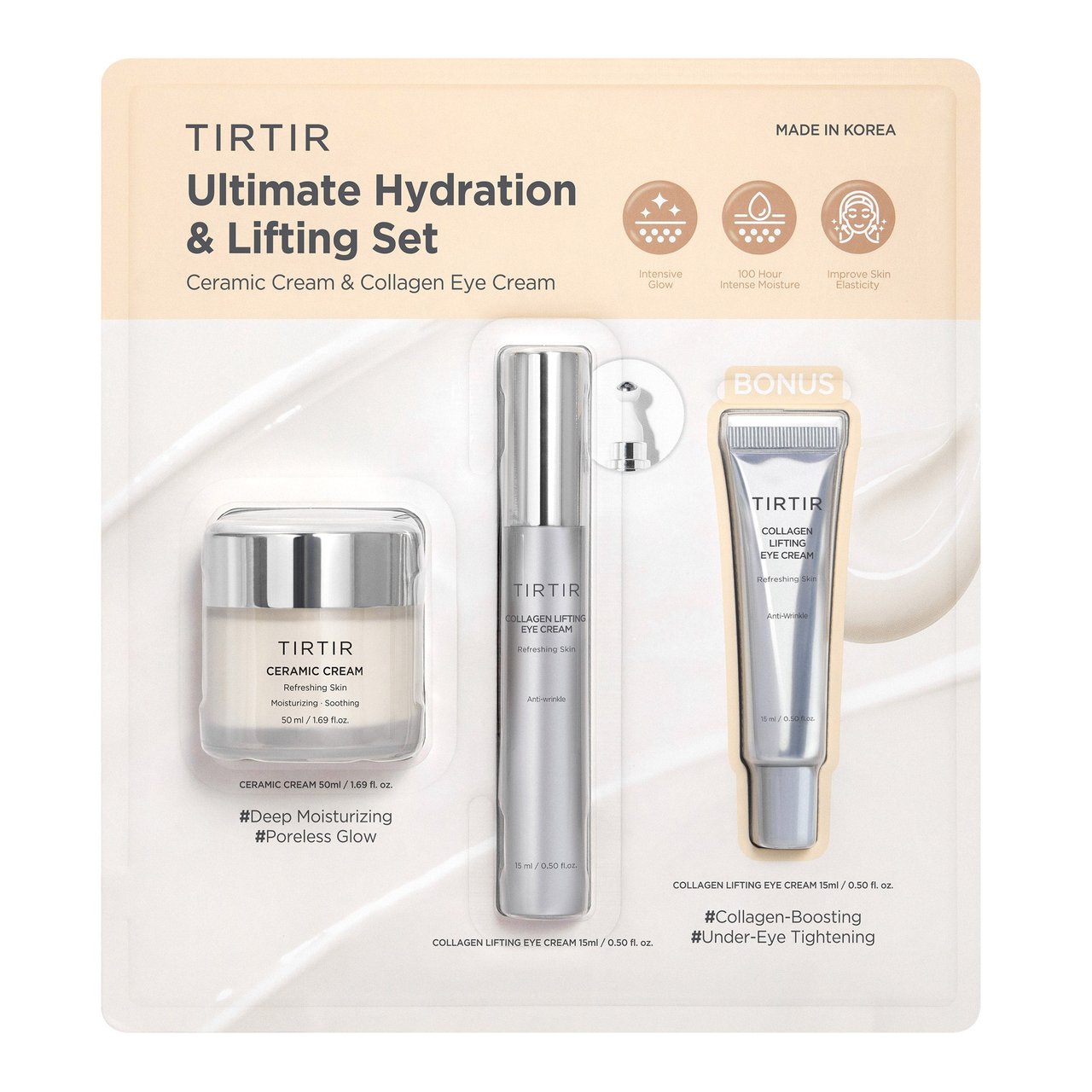 TIRTIR Ceramic Face Cream & Lifting Eye Cream Set - Image 1