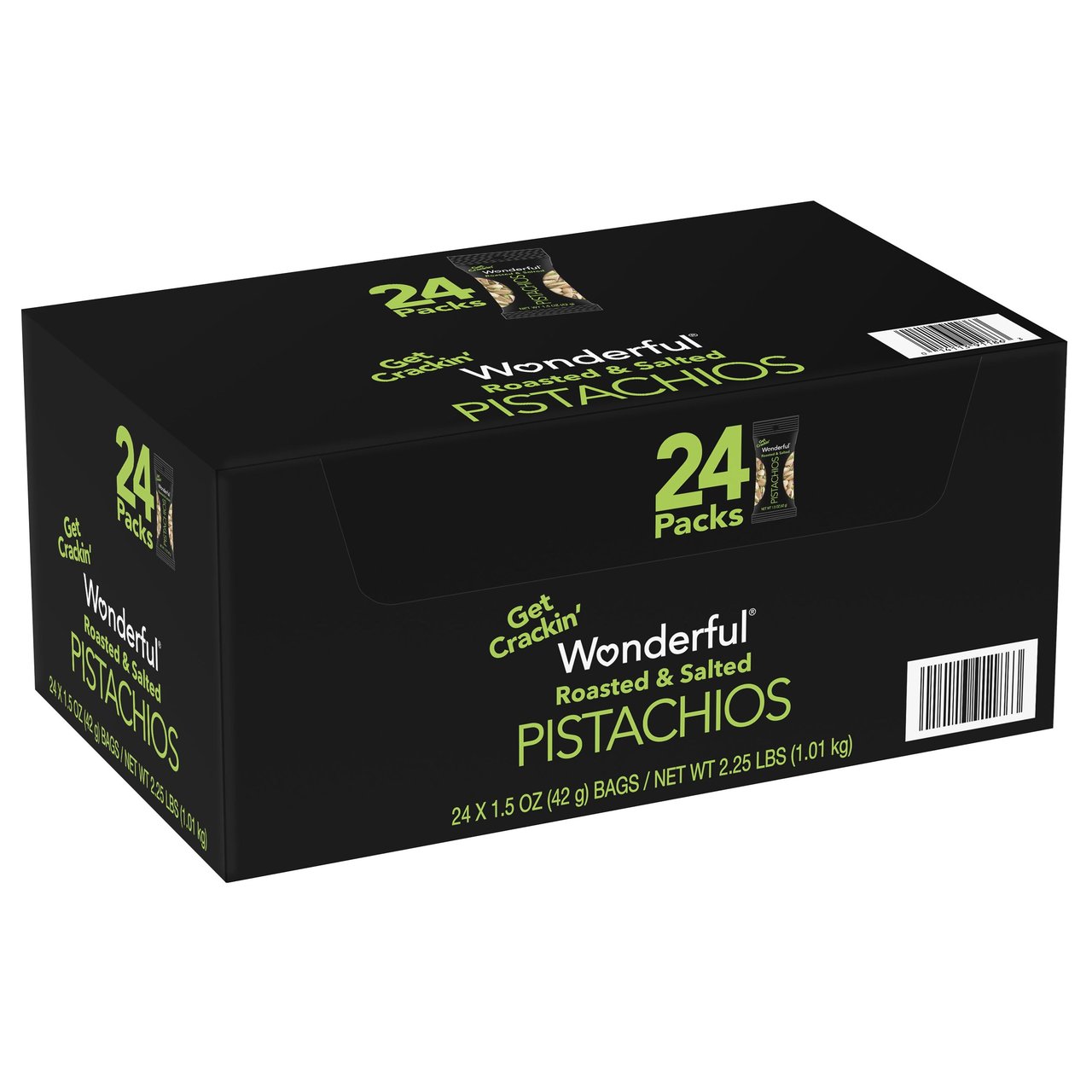 Wonderful In-Shell Pistachios, 24 Count/1.5 oz - Image 1