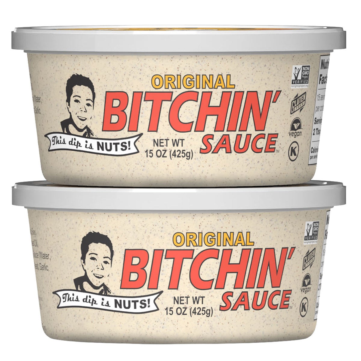 Bitchin' Sauce Original Almond Dip, 2 x 15 oz - Image 1