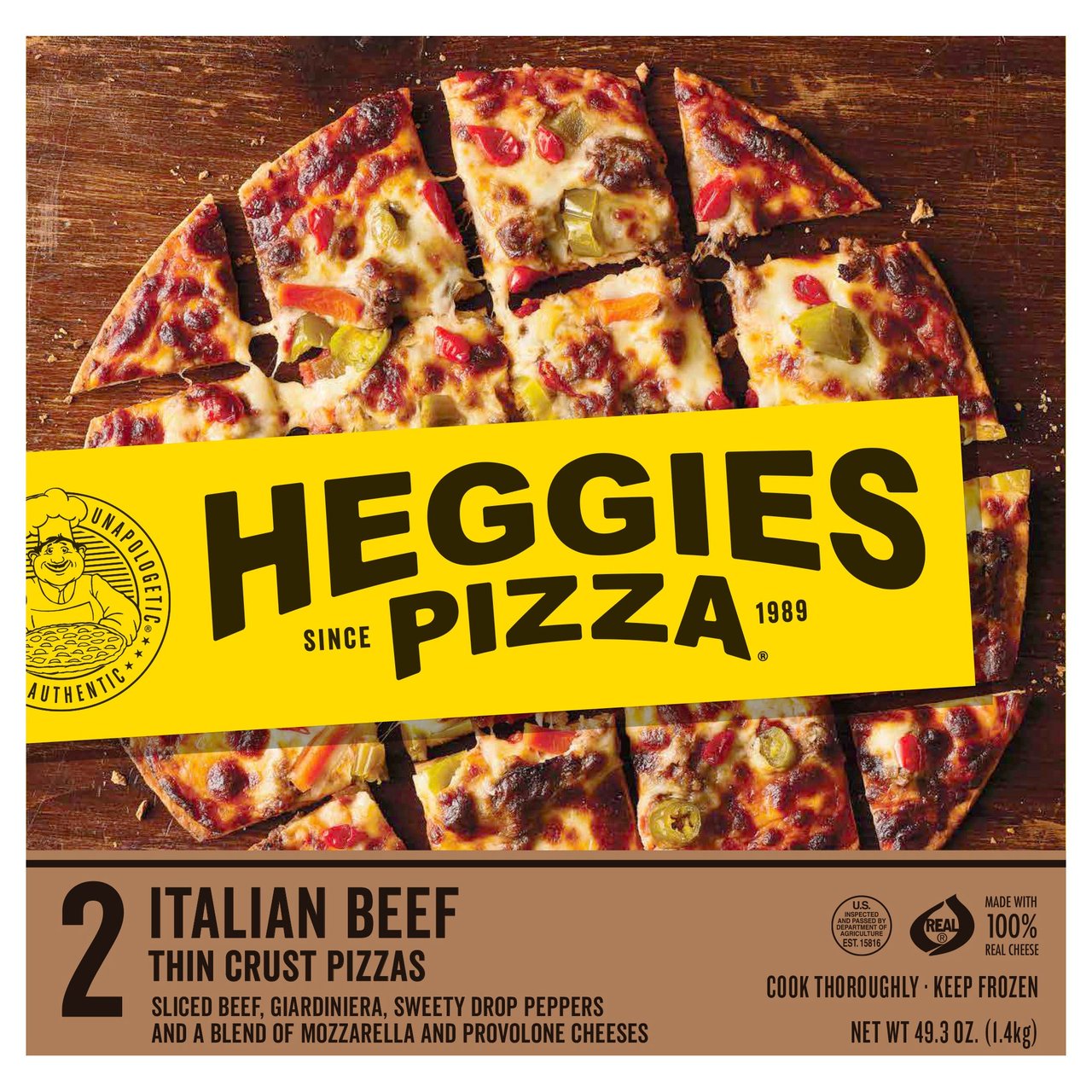 Heggies Pizza Italian Beef 2 Count Box - Image 1
