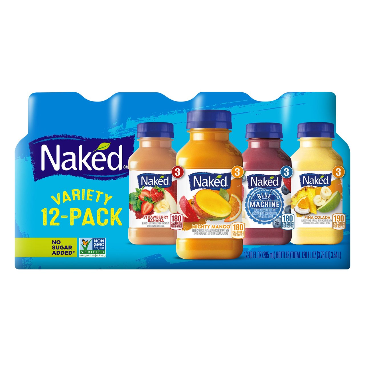 Naked Juice Variety Smoothies Blue 12/10 oz - Image 1