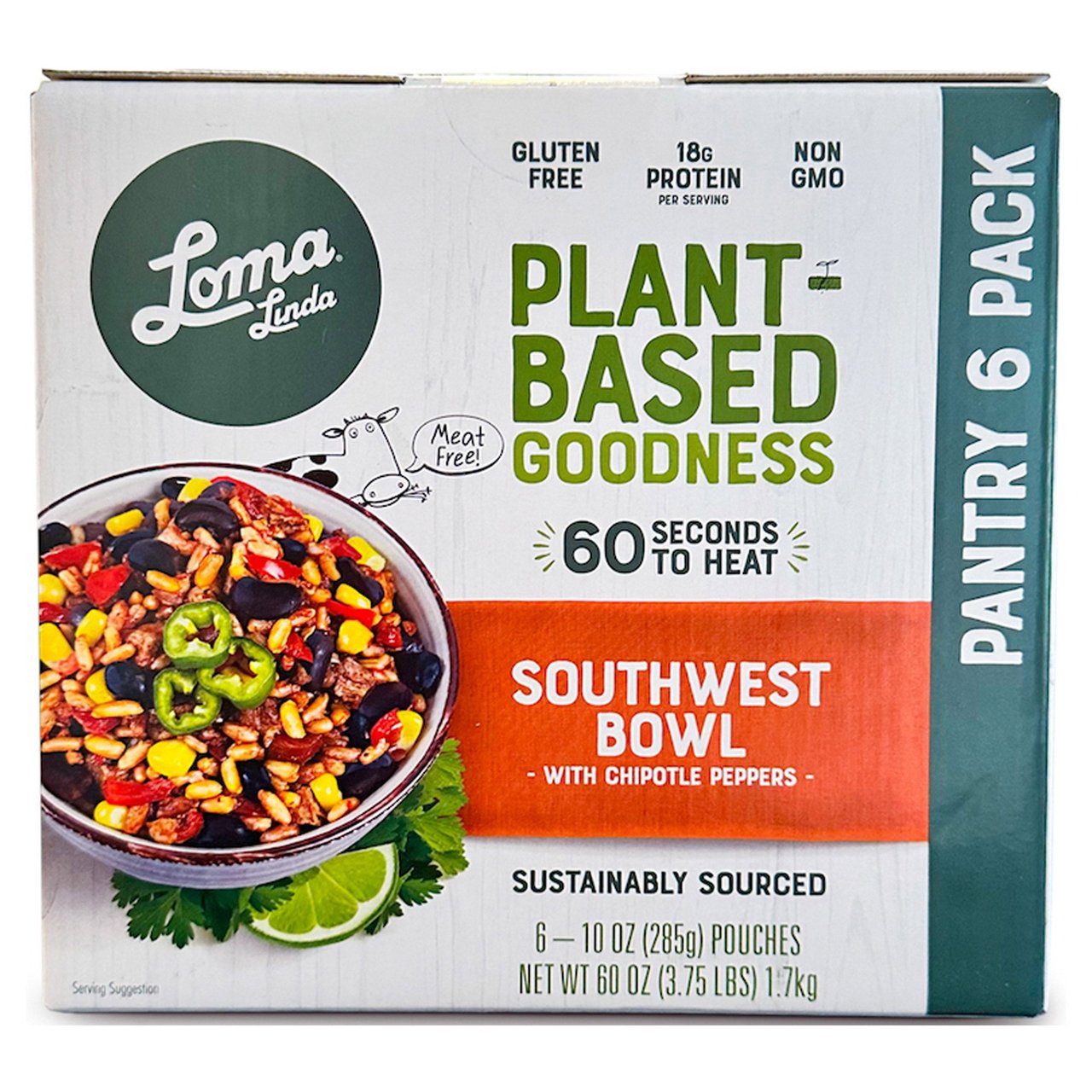 Loma Linda Southwest Chipotle Bowl, 6 x 10 oz - Image 1