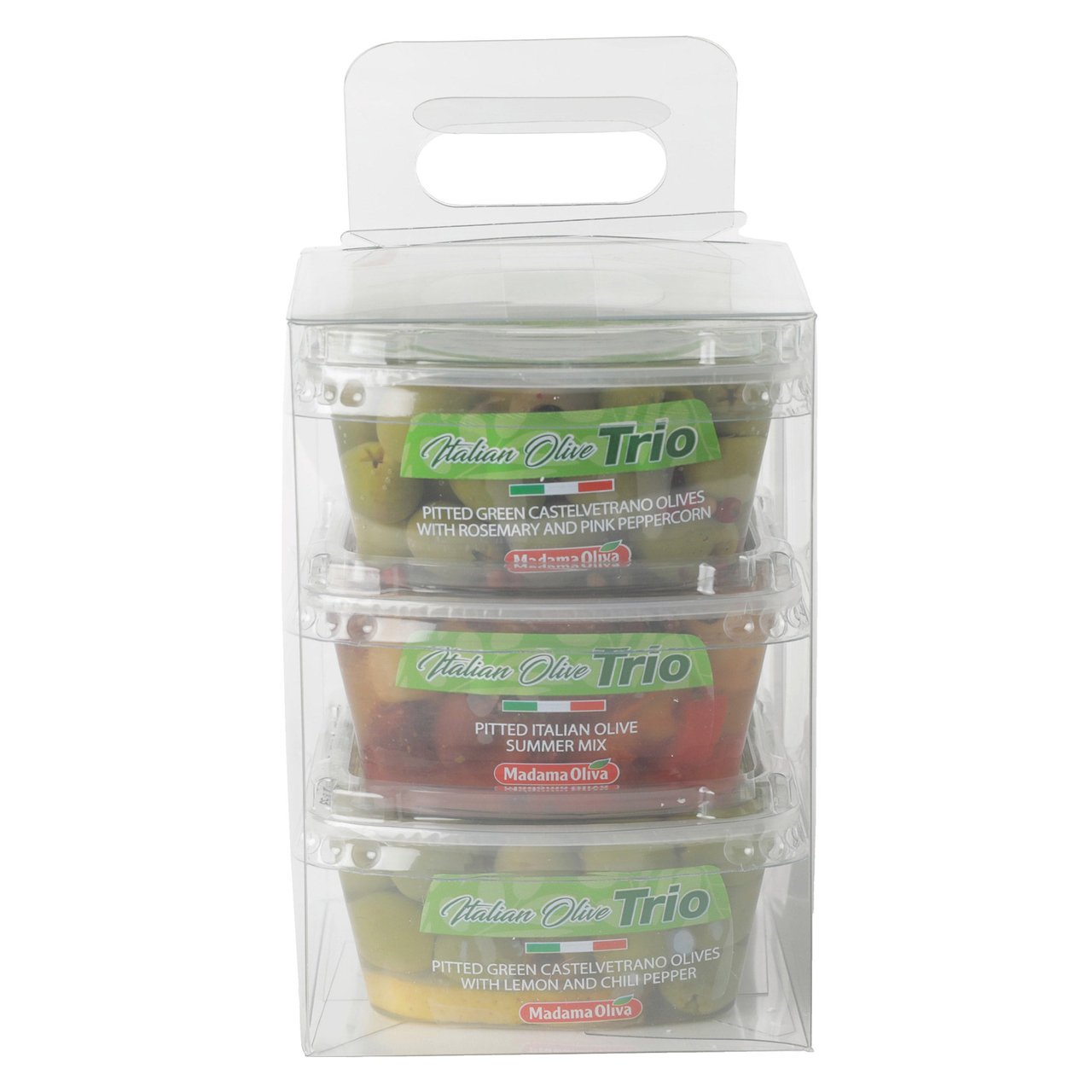 Madama Oliva Italian Olive Trio, 3 x 11 oz - Image 1