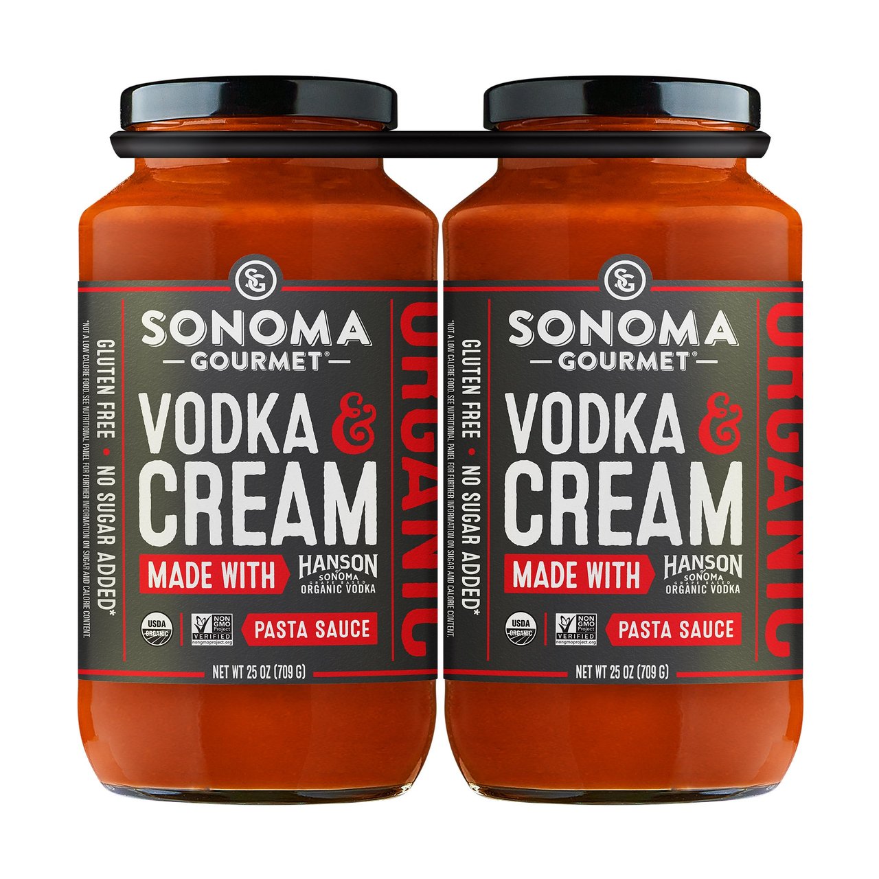 Sonoma Gourmet Organic Vodka Cream Sauce, 2 x 25 oz Jars - Image 1