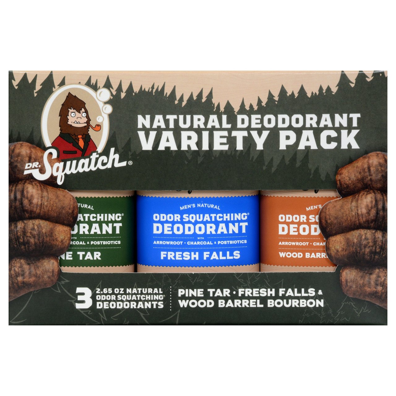 Dr. Squatch Deodorant Essentials Bundle 3-Pack, 2.65 oz Each - Image 1