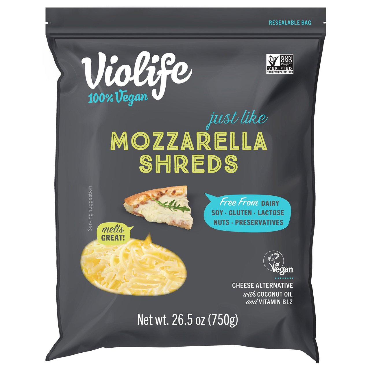 Violife Just Like Mozzarella Shreds 26.5 oz - Image 1