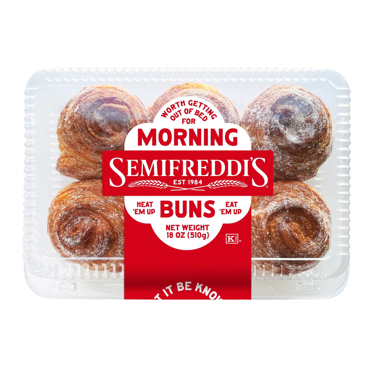 Semifreddi's Morning Bun, 6 Count, 3.5 oz Each - Image 1