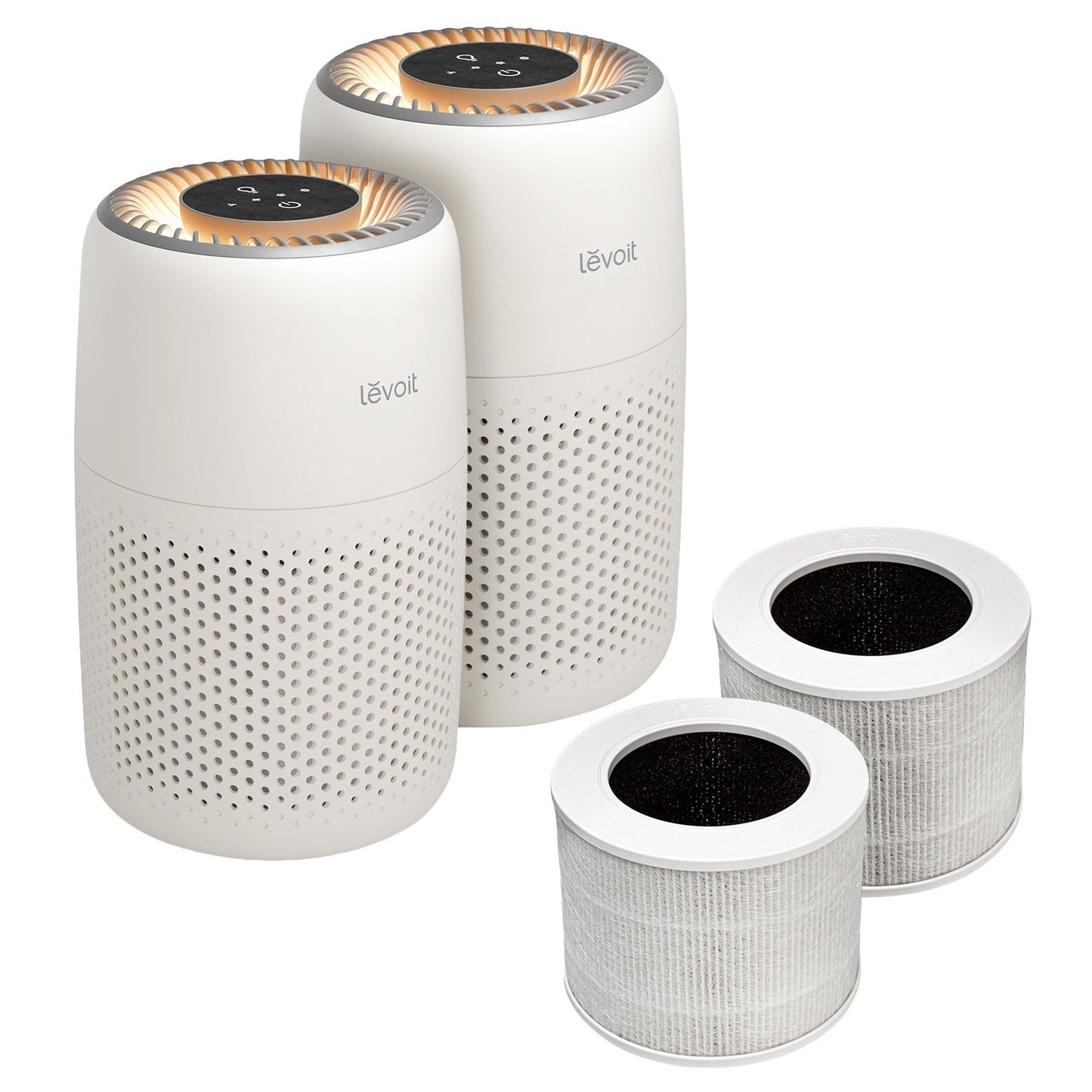 Levoit Core Mini 2-Pack Air Purifier with Night Light and Filters - Image 1