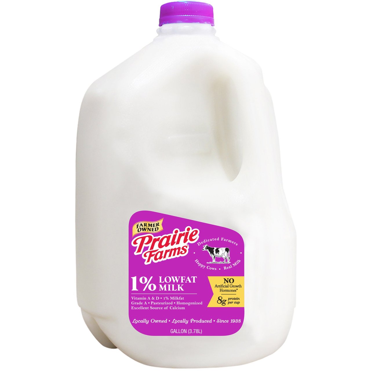 Prairie Farms 1% Lowfat Milk One Gallon - Image 1
