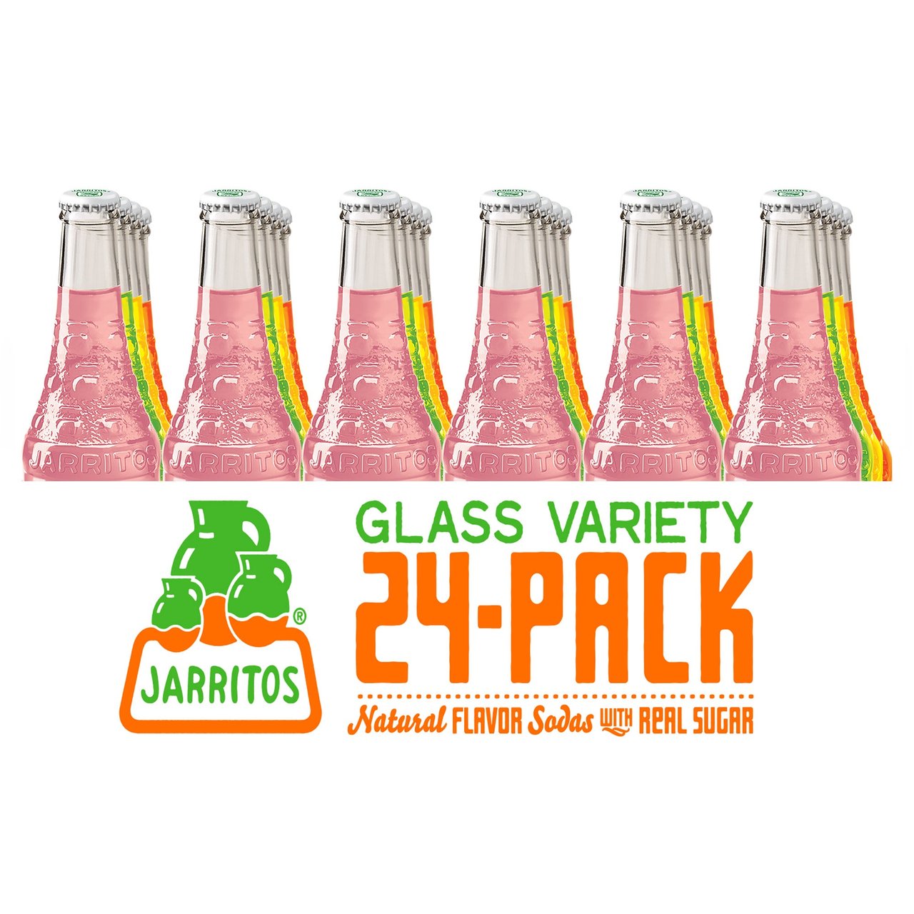 Jarritos Soda Variety Pack, 24 Count, 12.5 oz Bottles