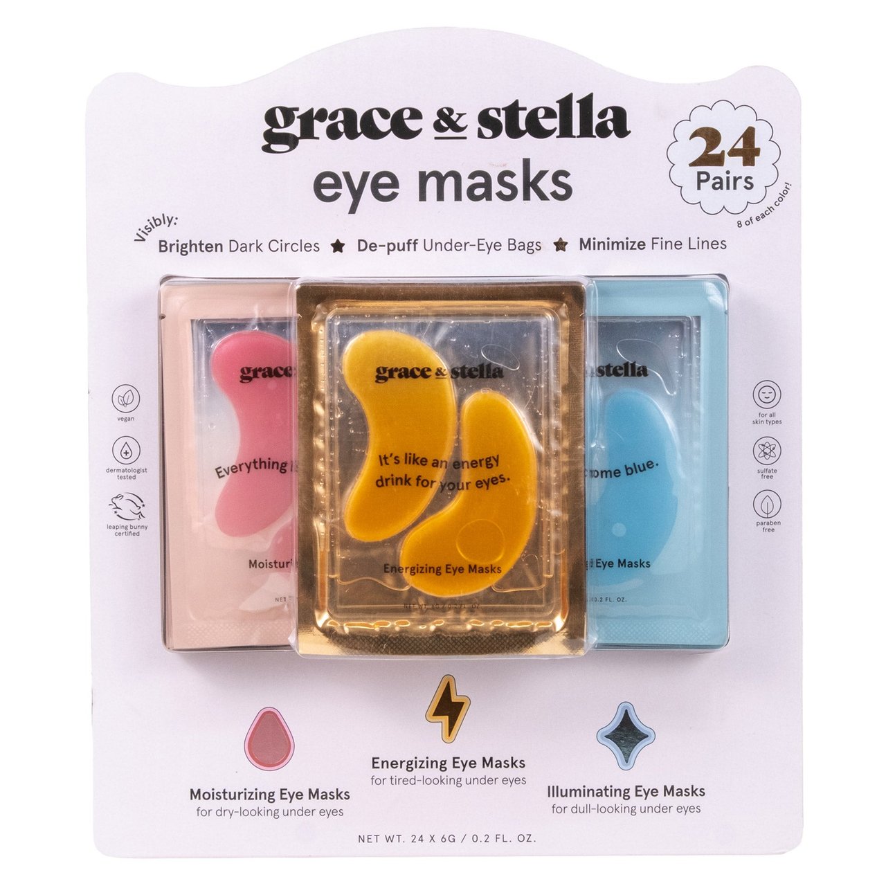 Grace & Stella Under Eye Masks 24 CT - Image 1