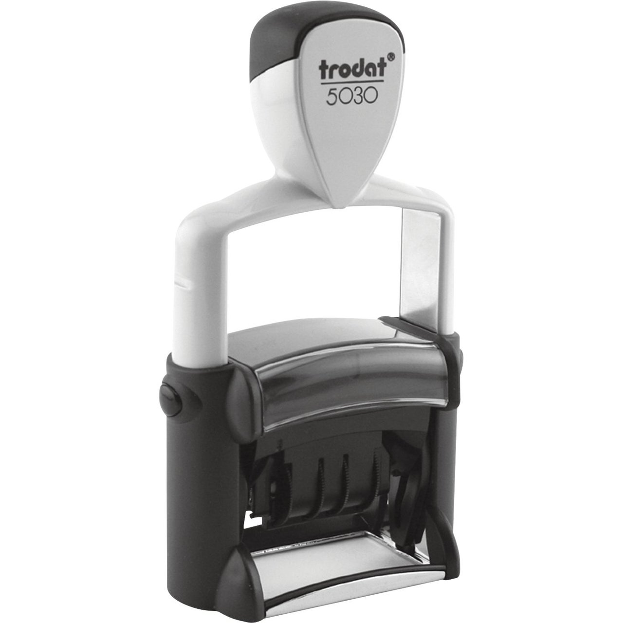 Trodat Professional 5030 Self-Inking Date Stamp, Black (USST5030) - Image 1