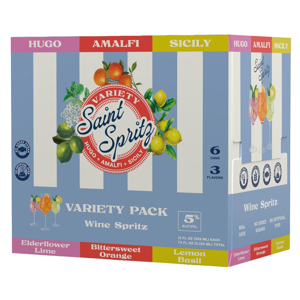 SAINT SPRITZ VARIETY PACK 6/12OZ CANS - Image 1