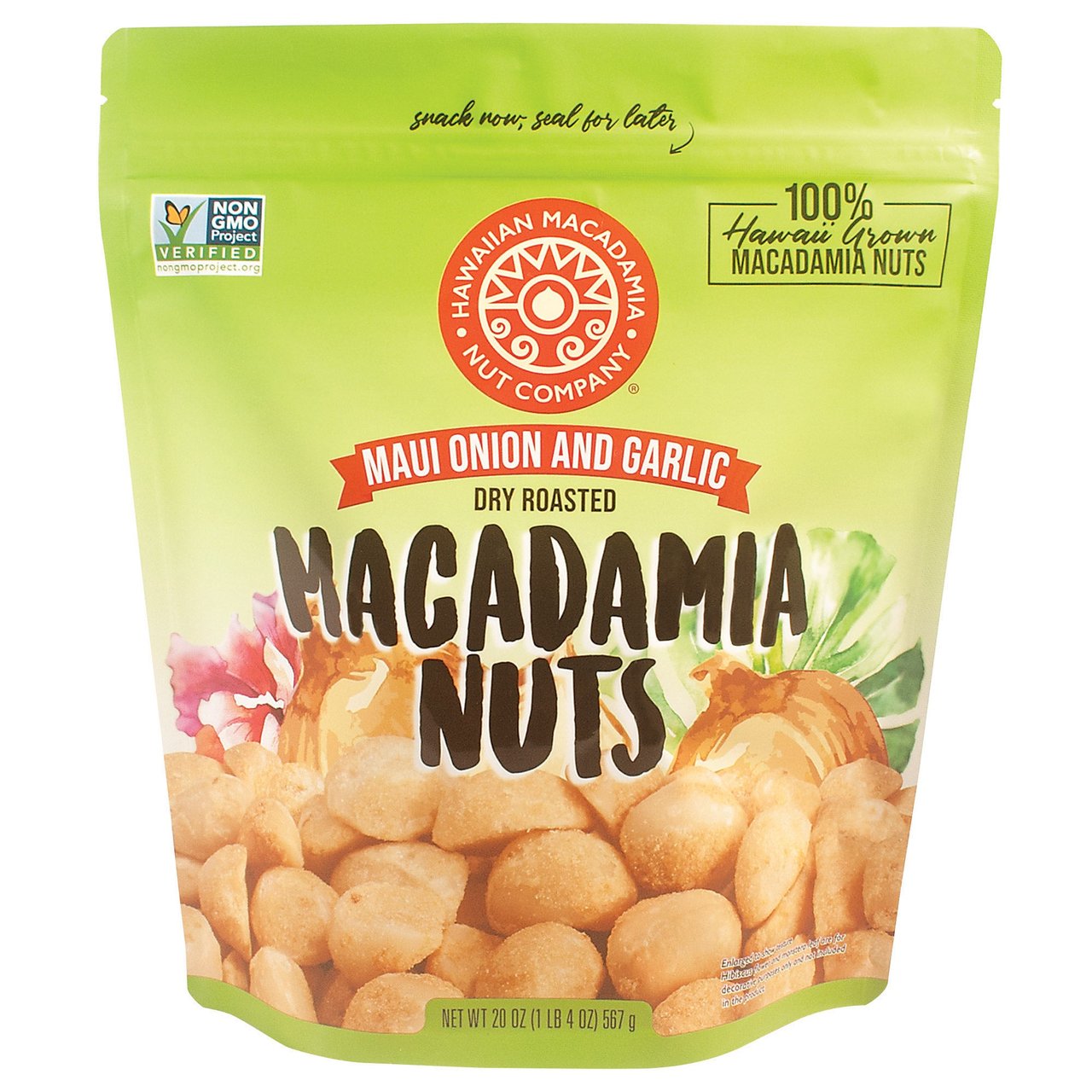 HAWAIIAN MACADAMIA CO. MAUI ONION MAC NUTS 1.25 LBS - Image 1