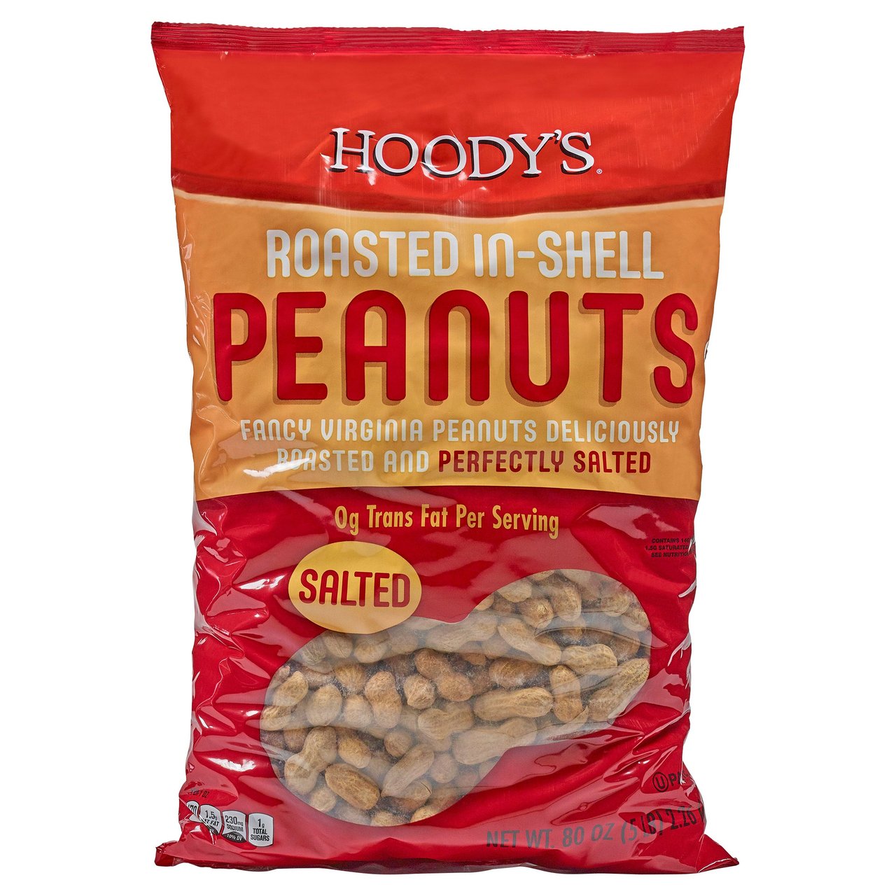 Hoody's Roasted In-Shell Peanuts, Salted, 5 lbs - Image 1