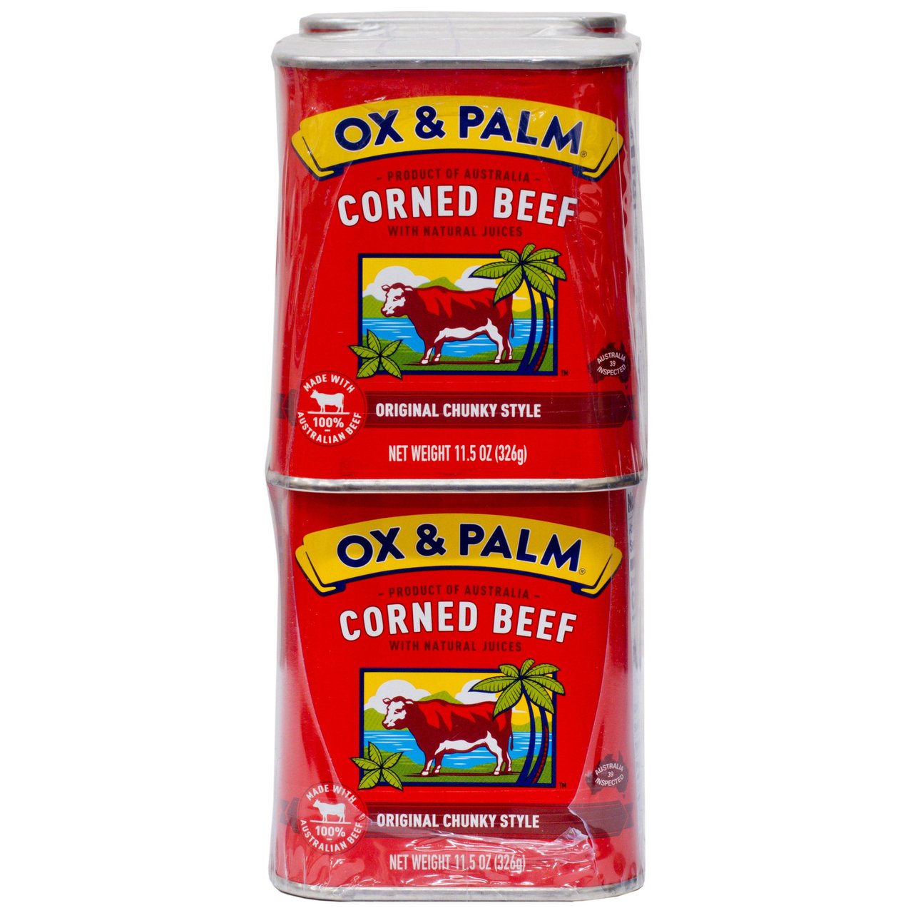 Ox & Palm Corned Beef, 6 Pack, 11.5 Ounces Each - Image 1