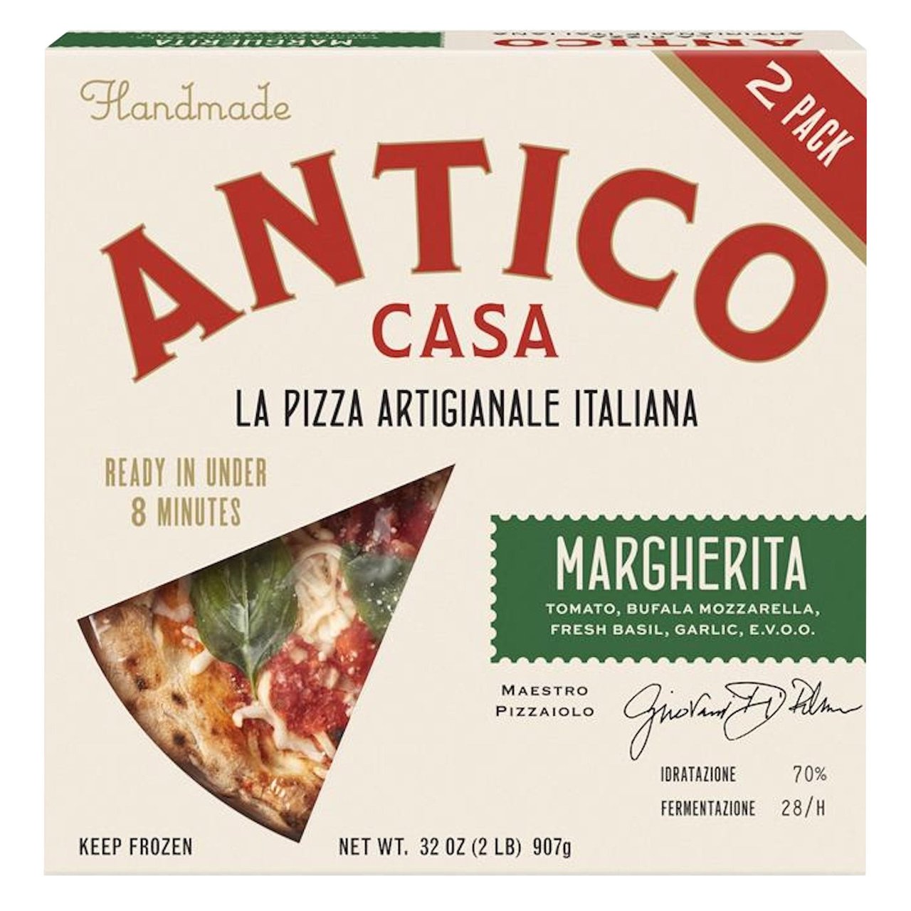 Antico Margherita Pizza 2/16 oz - Image 1
