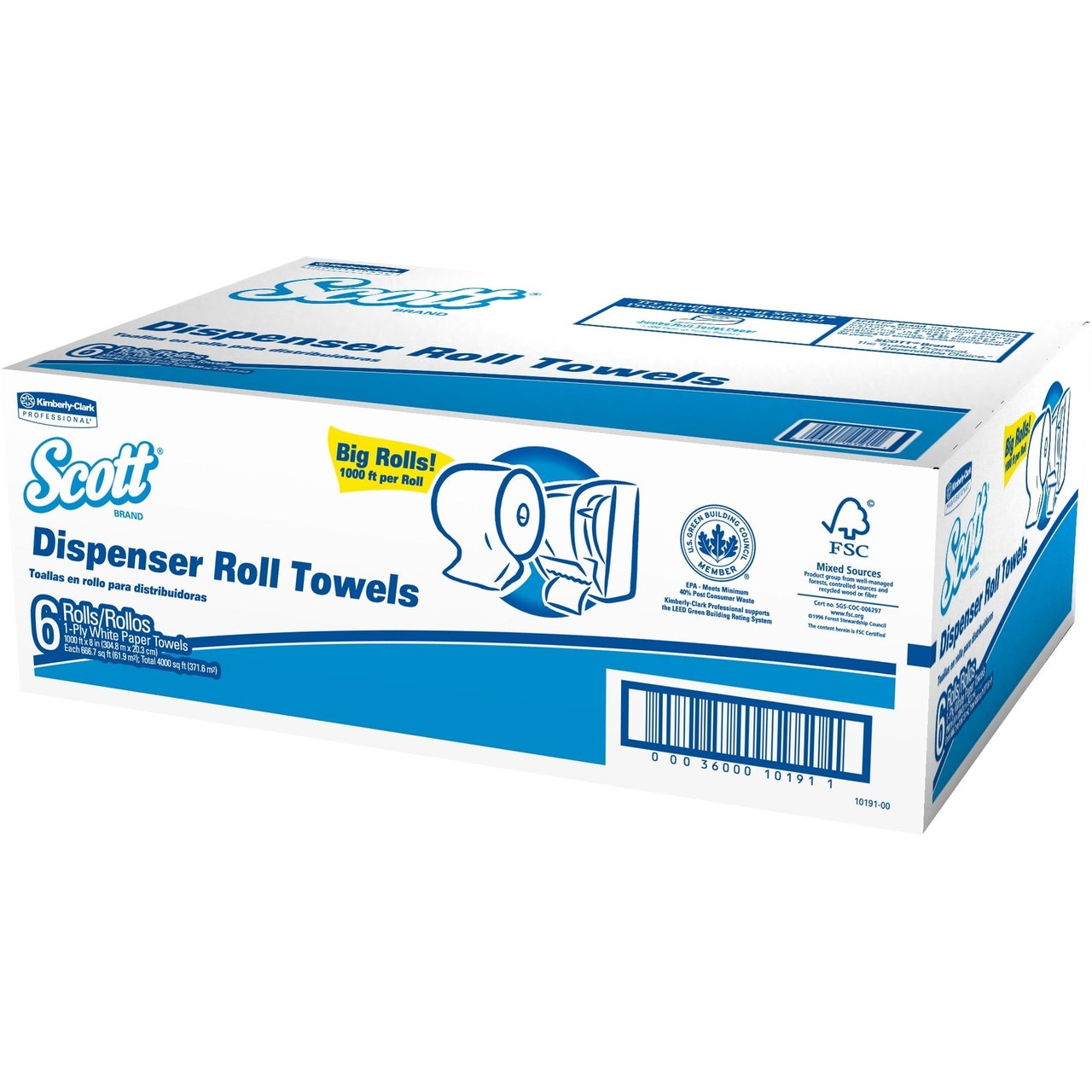 Scott Dispenser Roll Towel 6 Count - Image 1