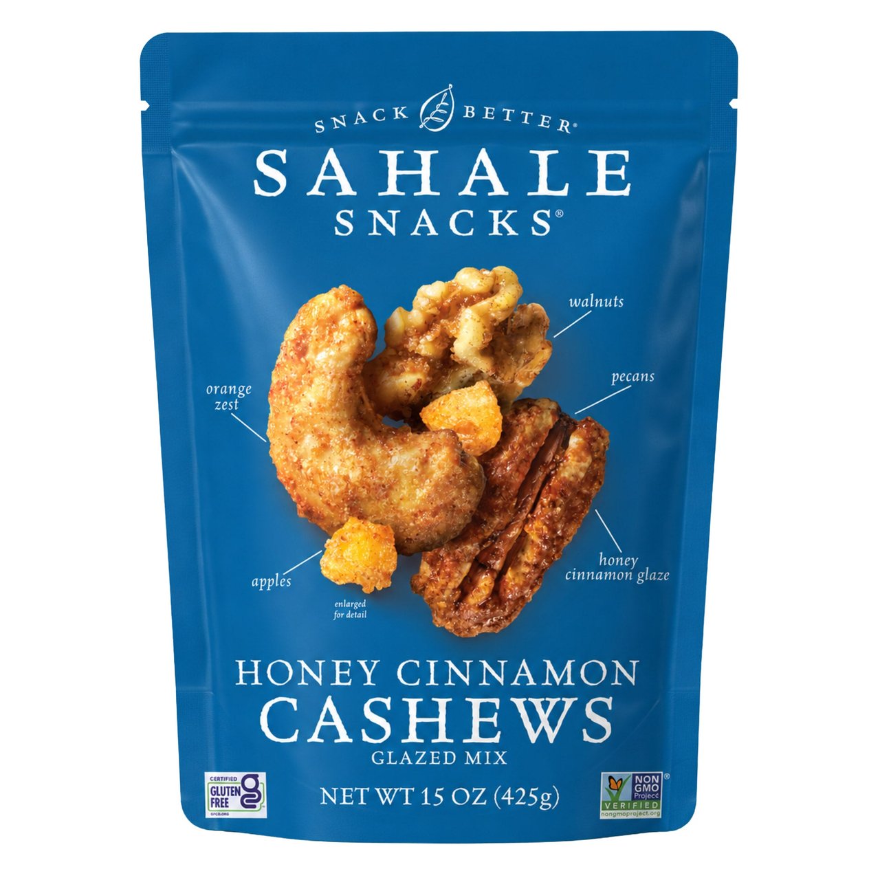 SAHALE HONEY CINNAMON CASHEWS 15OZ - Image 1