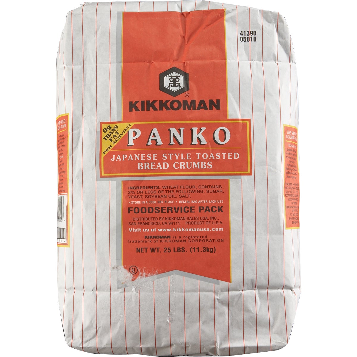 Kikkoman Panko Japanese Style Bread Crumbs, 25 lb