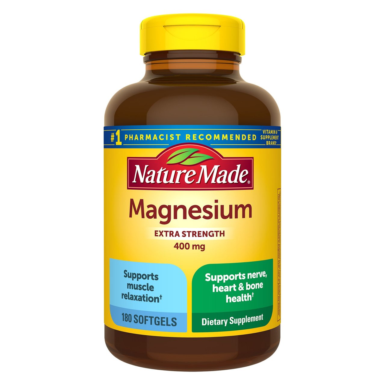 Nature Made Magnesium 400mg Liquid Softgel 180 CT - Image 1