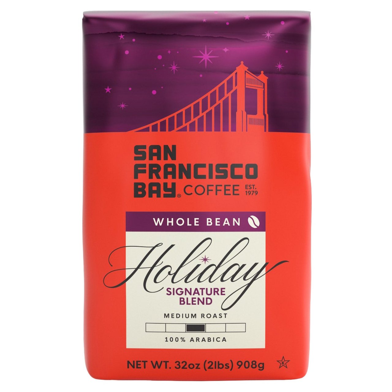 San Francisco Bay Holiday Signature Blend Whole Bean Coffee, 32 oz - Image 1