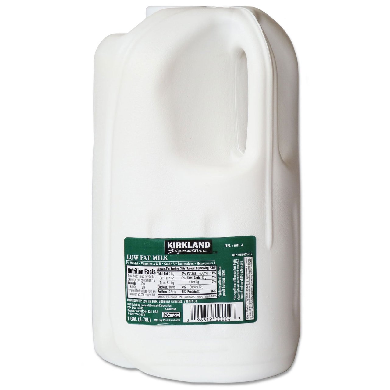 Kirkland Signature 1% Lowfat Milk, 1 Gallon (4 Quarts) - Image 1