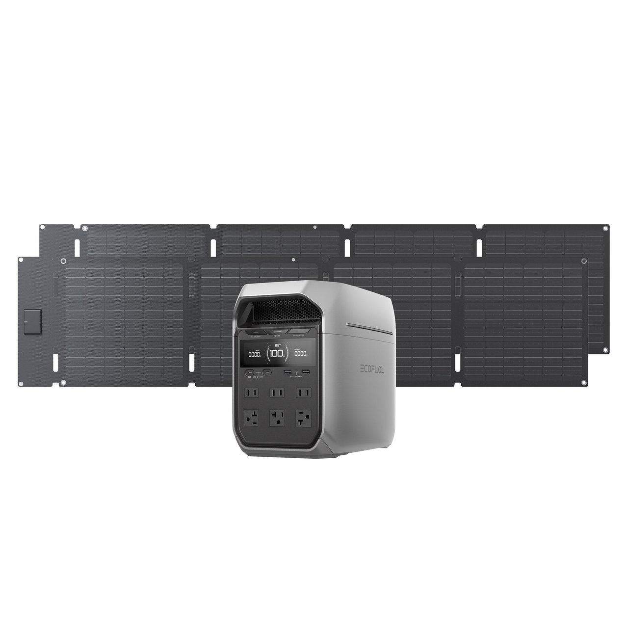 EcoFlow Delta 3 Plus Portable Solar Generator Combo - Image 1