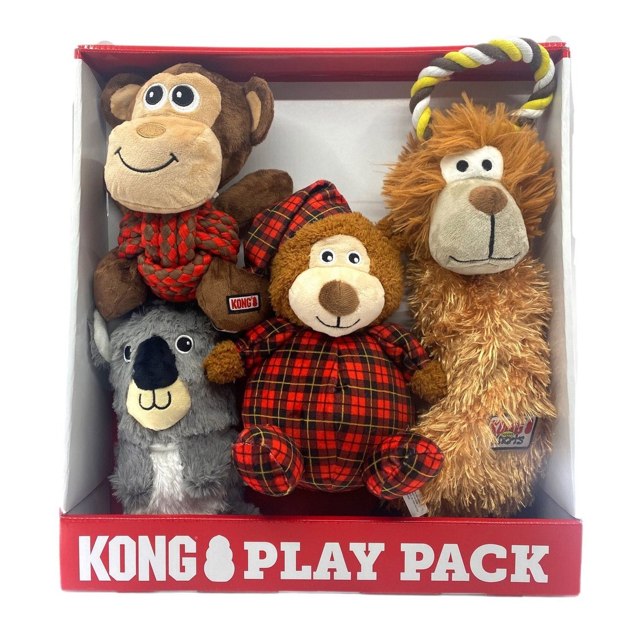 KONG Play Pack 4-Count Dog Toy - Image 1