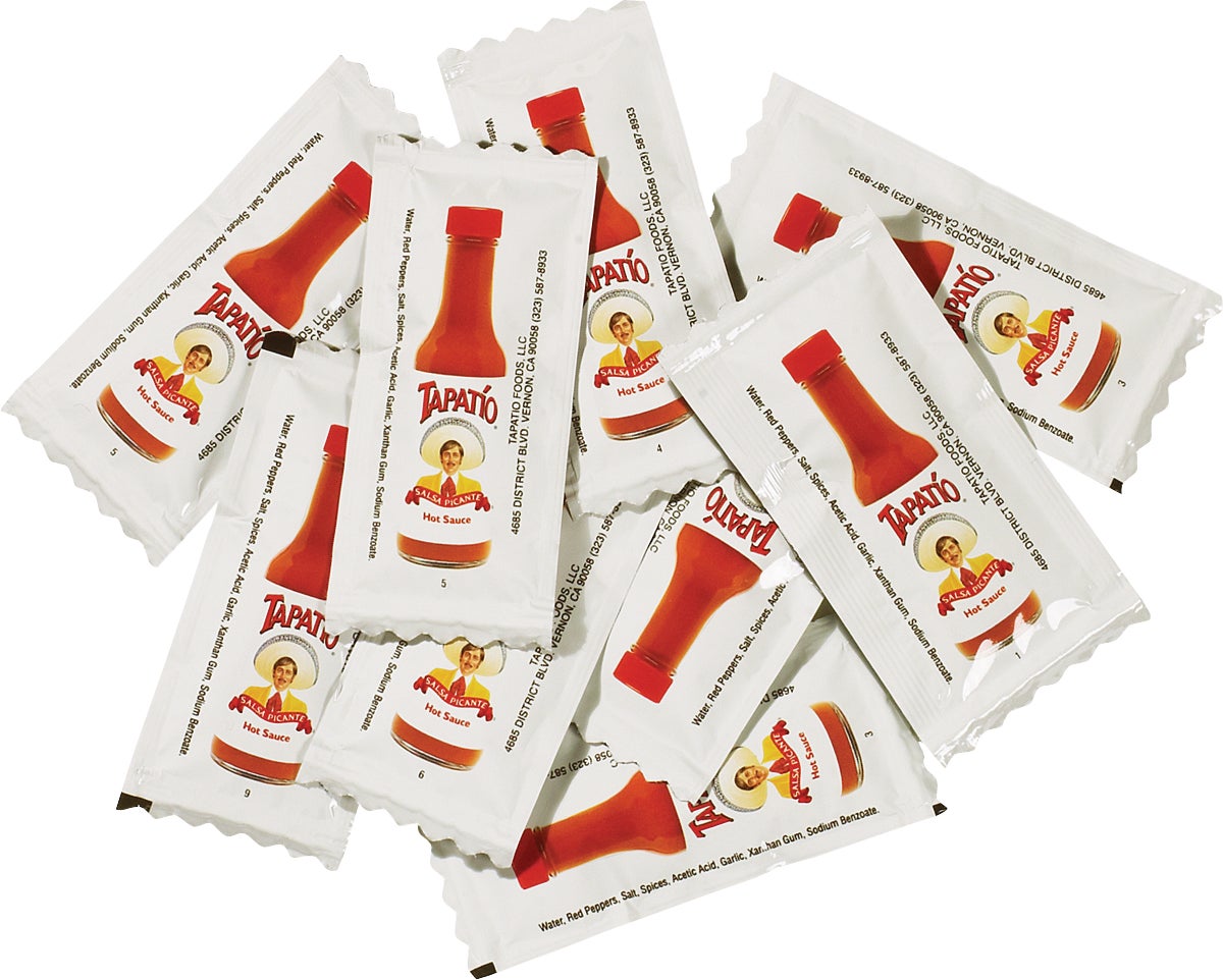 Tapatío Hot Sauce Portion Packets, 500 Count / 7 Grams