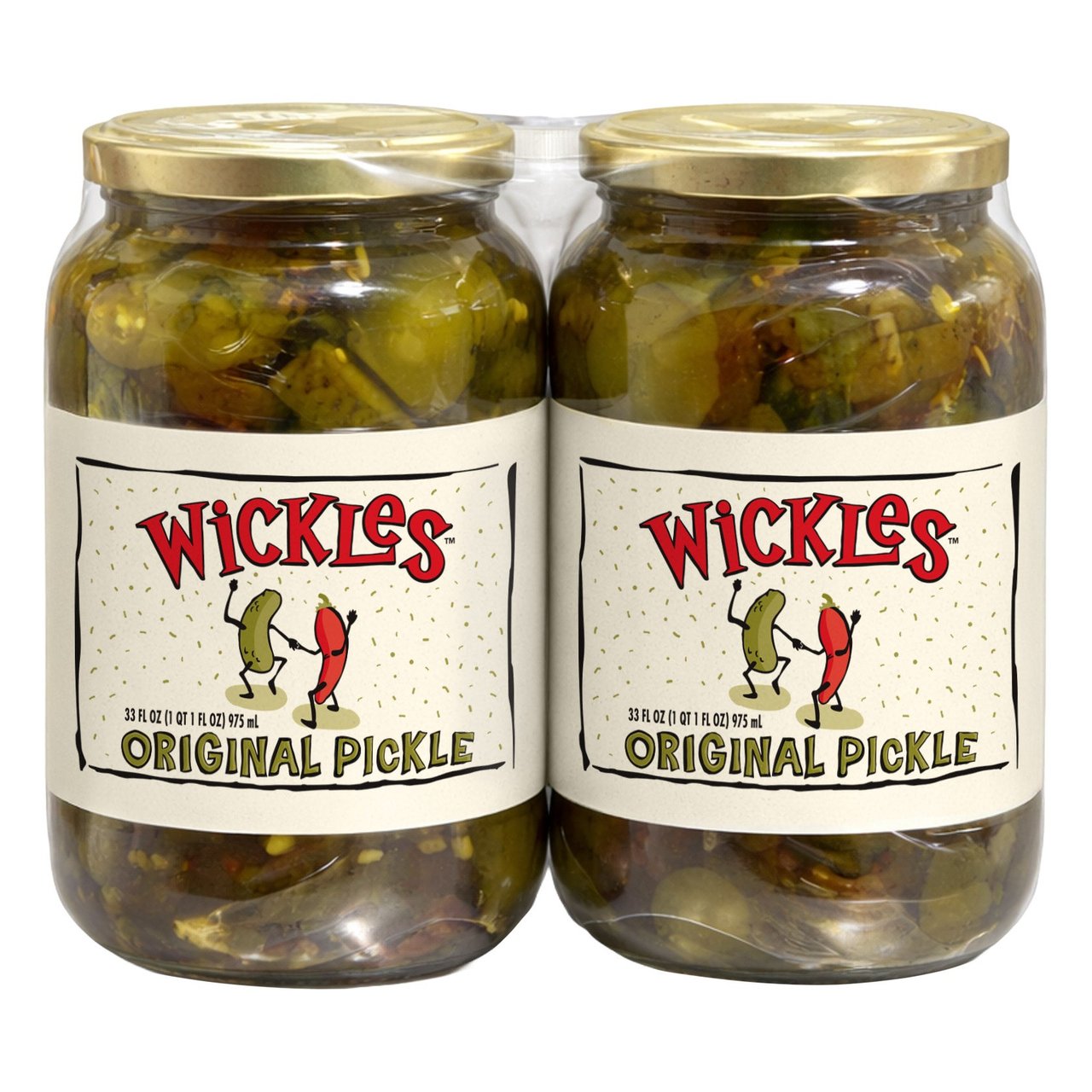 Wickles Original Pickles, 2/33 oz - Image 1