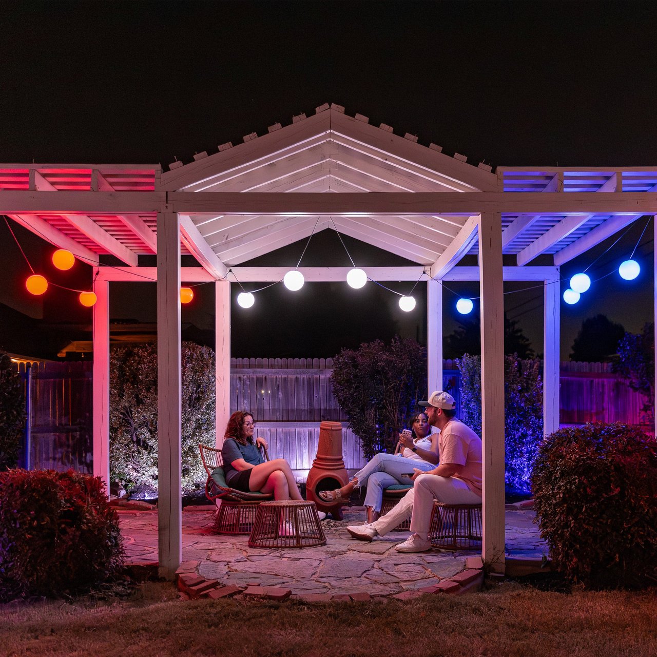 Enbrighten VIBE Wi-Fi Sphere String Lights, 12 Spheres, 5 ft. Spacing - Image 1