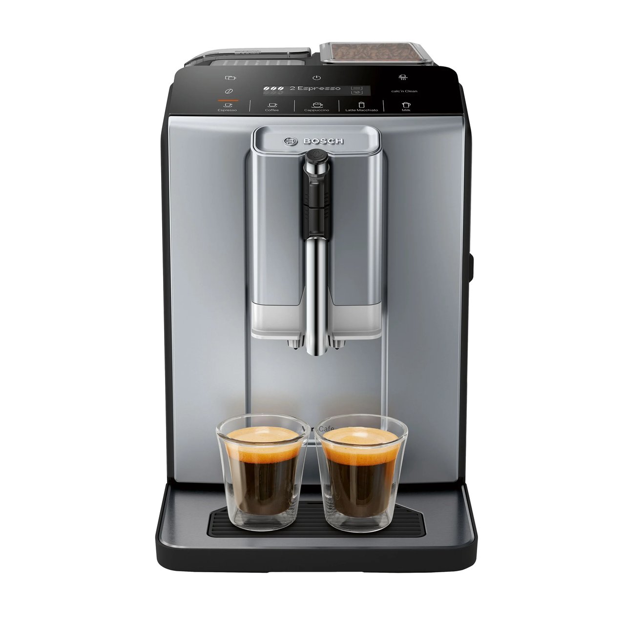 Bosch VeroСafe 300 Series Fully Automatic Espresso and Coffee Machine, Dark Silver - Image 1
