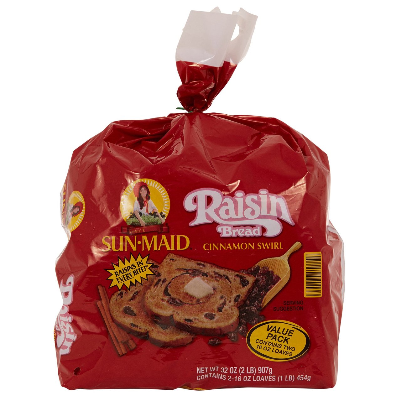 Sun-Maid Cinnamon Swirl Raisin Bread 2/16 oz - Image 1