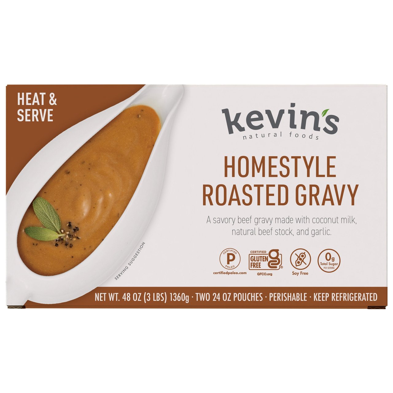 Kevin's Homestyle Roasted Turkey Gravy 48 oz - Image 1