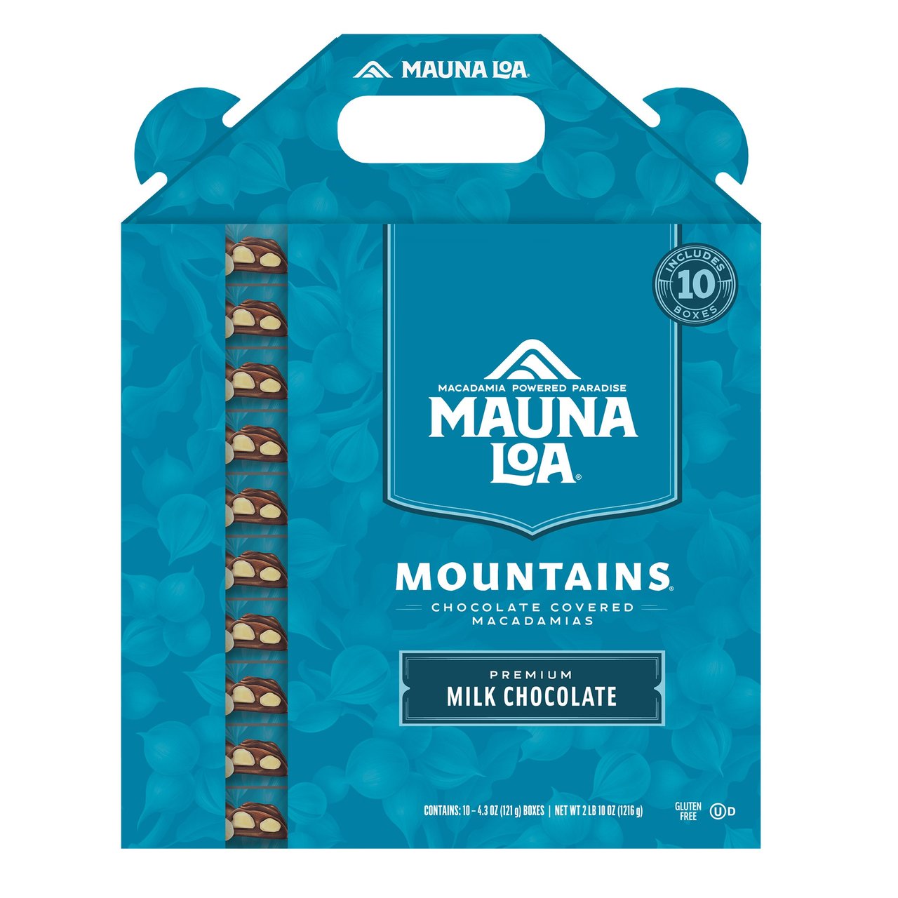 Mauna Loa Macadamia Chocolate Mountains 10 / 4.3 oz Carrypack - Image 1