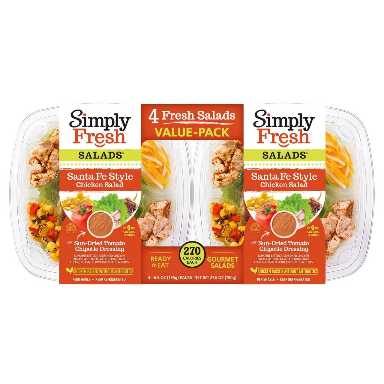 Simply Fresh Santa Fe Salad with Chicken 4/6.9 oz - Image 1