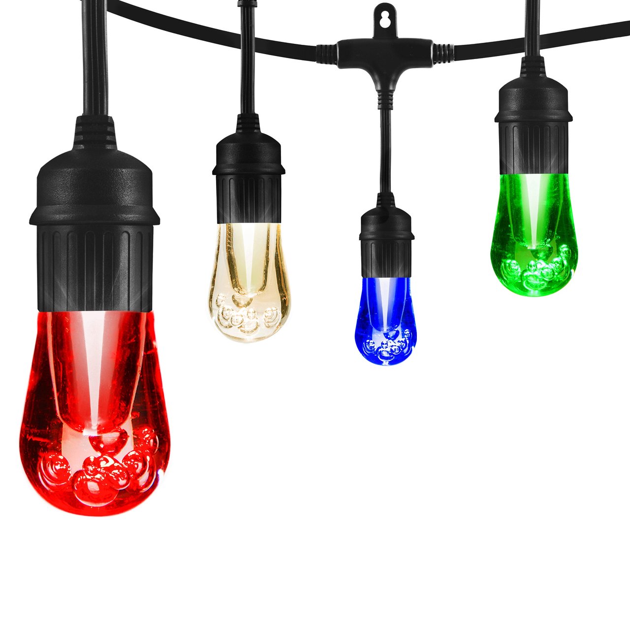 Enbrighten Vibe Wi-Fi Color Changing Vintage String Lights, 24 ft - Image 1