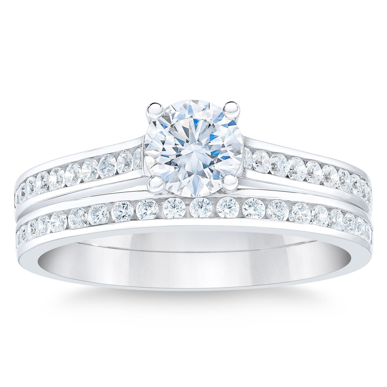 Platinum VS2 I 1.22 CTW Round Diamond Ring (0.70 CTR) - Image 1