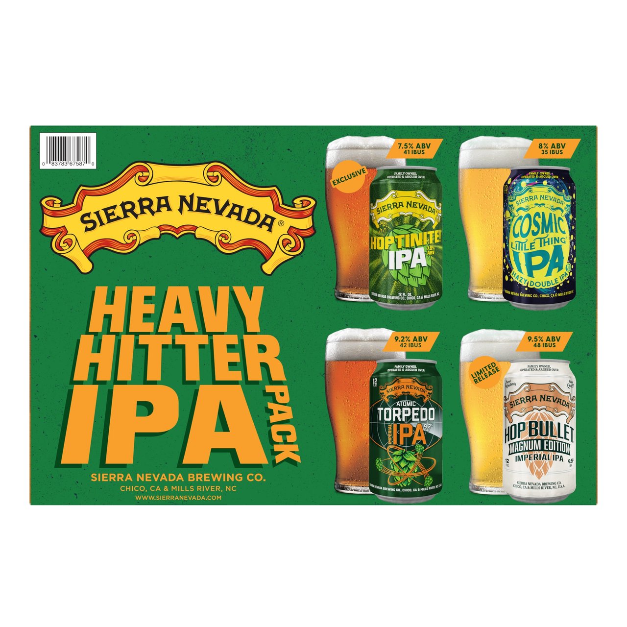 Sierra Nevada Heavy Hitter IPA 24/12 oz Cans - Image 1